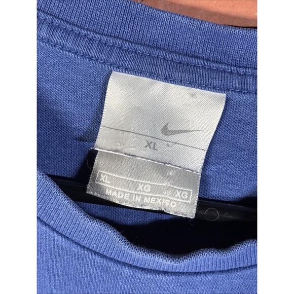 Vintage Y2k Nike Shirt Long Sleeve 2000s Silver Tag Swoosh Spell Out Adult XL - Picture 4 of 8